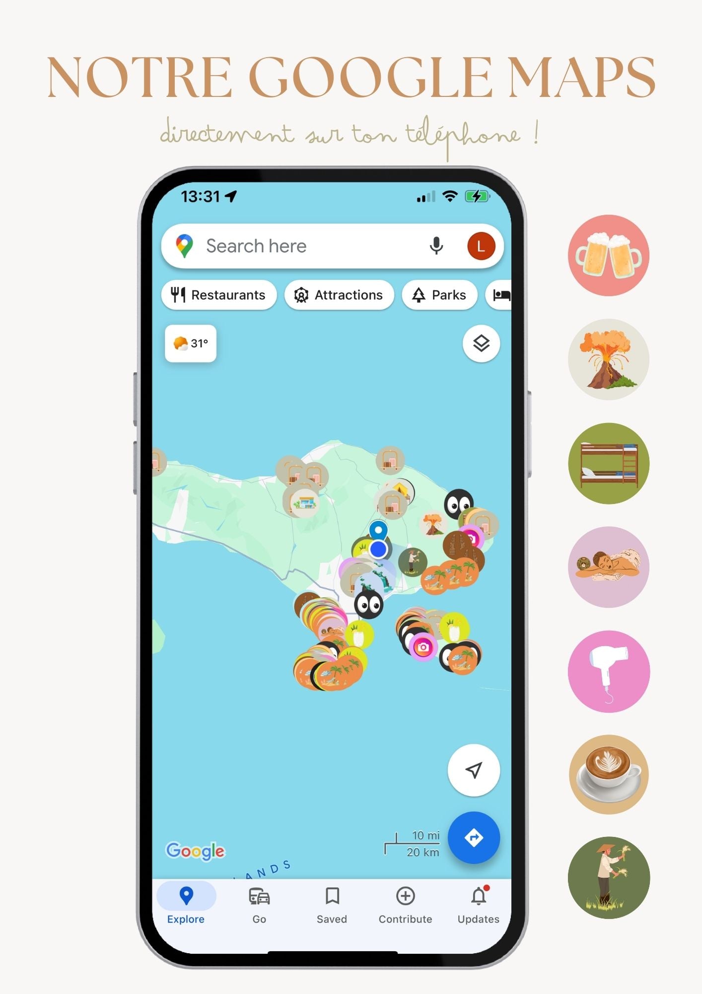 Package Bali Guide + Bali Google Map